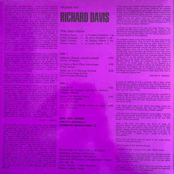 Release: Muses For Richard Davis-Vinyl-France-1970-MPS 15021-2683043