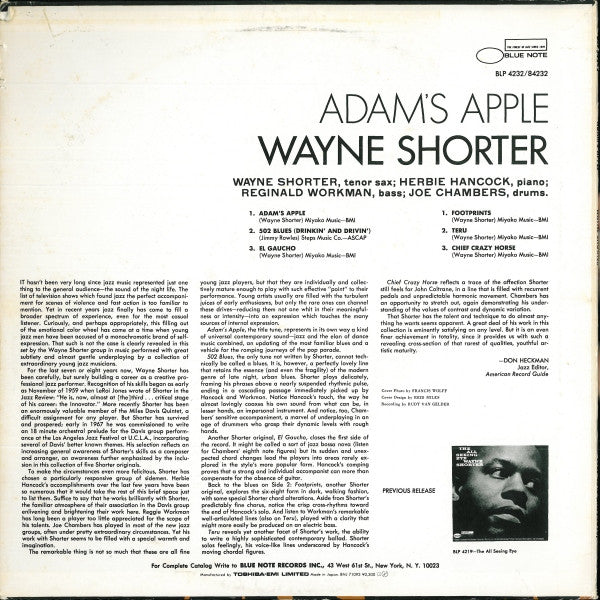 Master Release: Adam's Apple by Wayne Shorter