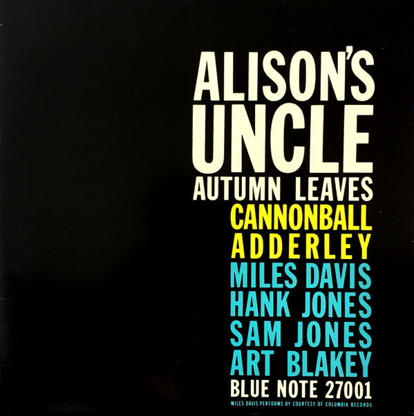 Master Release: Alison's Uncle / Autumn Leaves by Cannonball Adderley
