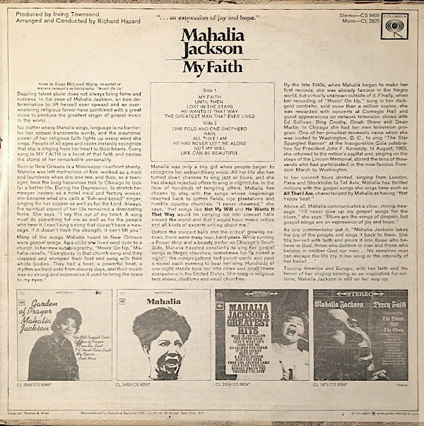 Master Release: My Faith by Mahalia Jackson