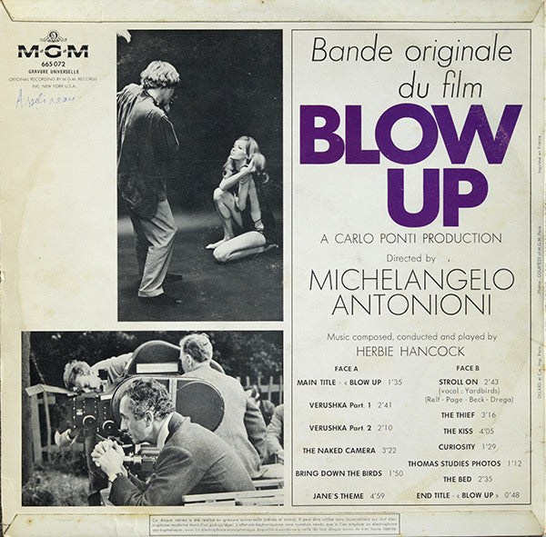 Release: Blow-Up (The Original Sound Track Album)-Vinyl-France-1967-665 072-2413354