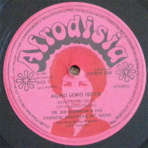 Master Release: Agwo Loro Ibeya by Dr. Sir Warrior