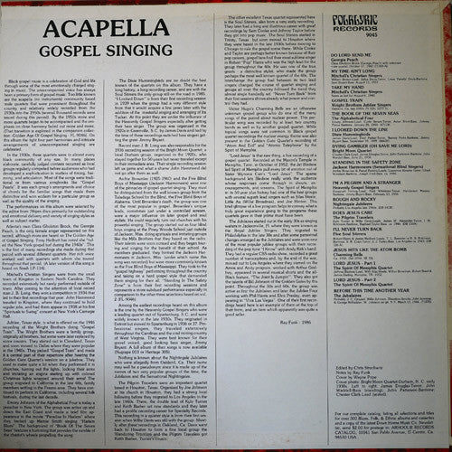 Master Release: A Cappella Gospel Singing by Various