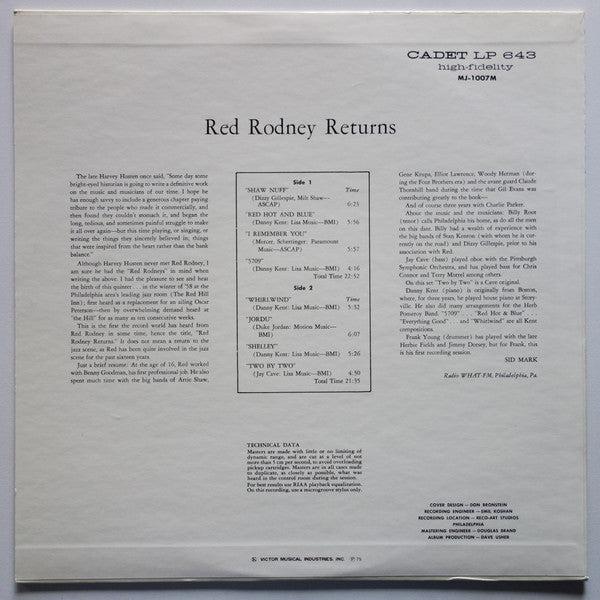 Red Rodney Returns