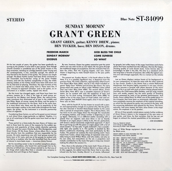Master Release: Sunday Mornin' by Grant Green