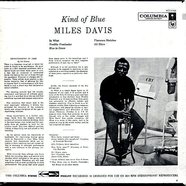 Release: Kind Of Blue-Vinyl-US-1977-PC 8163, KCS 8163-6607587
