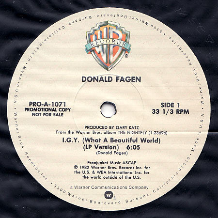 Master Release: I.G.Y. by Donald Fagen