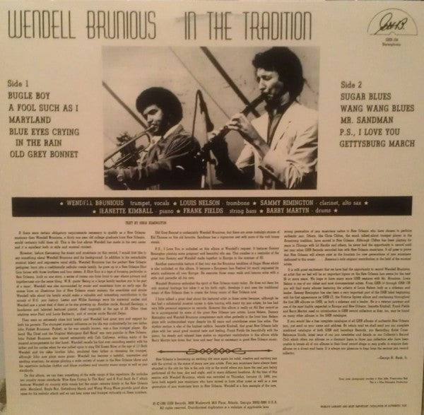 Release: In The Tradition-Vinyl-US-1986-GHB-194-3141941