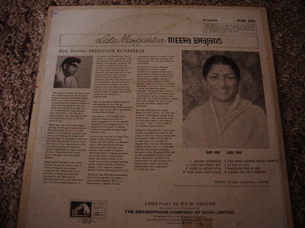 Release: Meera Bhajans-Vinyl-India-None-ECSD. 2371-3577070