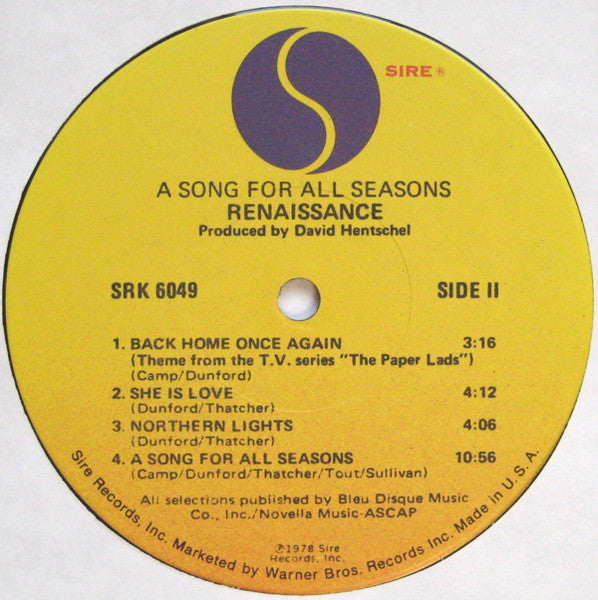 A Song For All Seasons