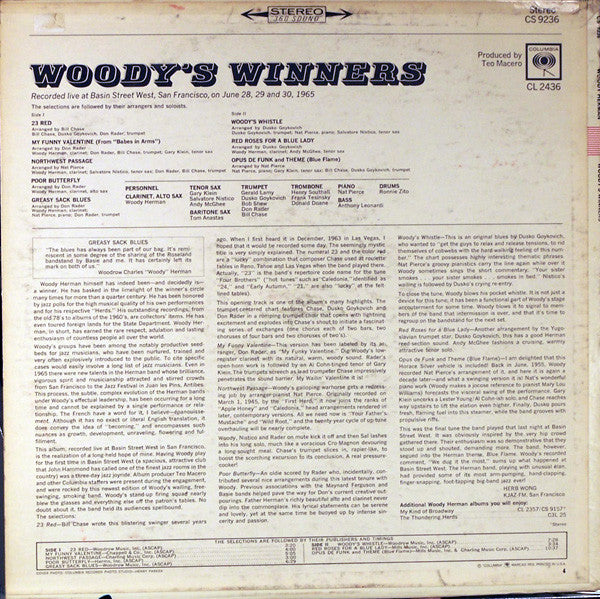 Master Release: Woody's Winners by Woody Herman