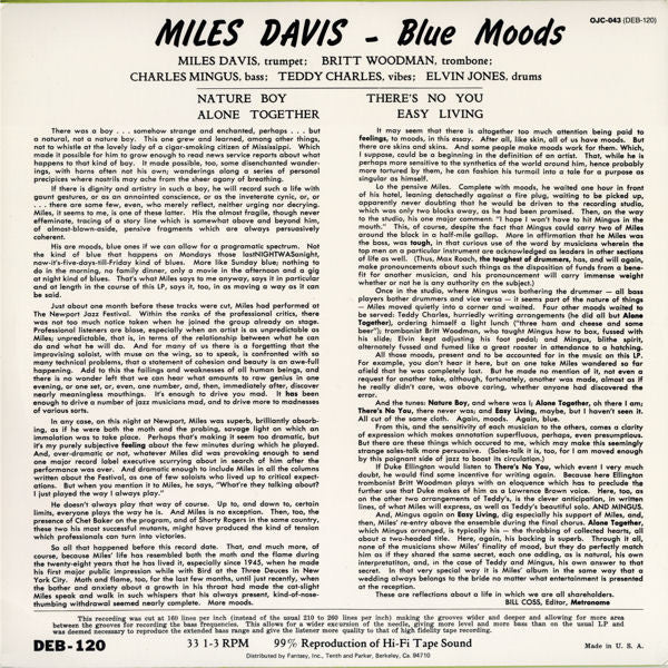 Master Release: Blue Moods by Miles Davis