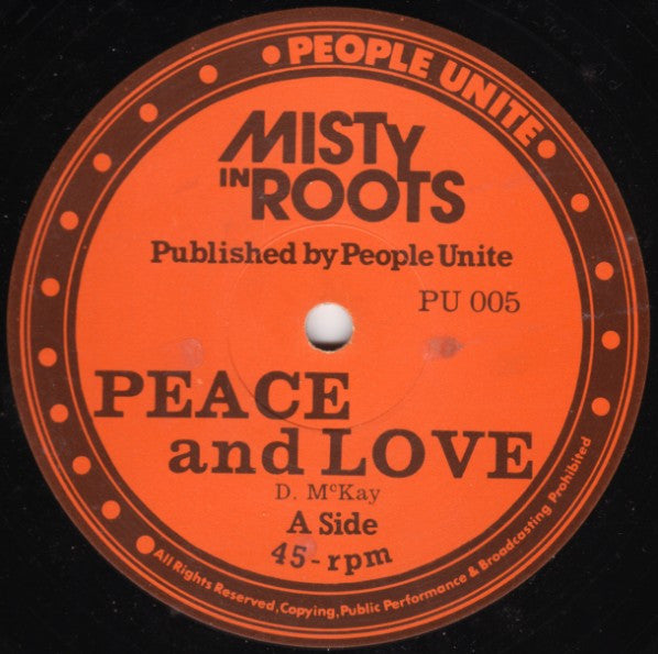 Release: Peace And Love / Bail Out-Vinyl-UK-1981-PU 005-1078115