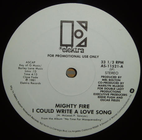 I Could Write A Love Song