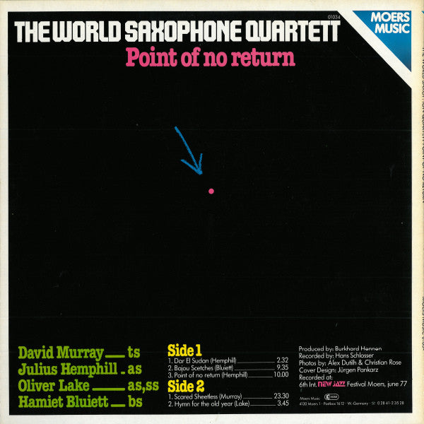 Release: Point Of No Return-Vinyl-Germany-1977-Moers Music 01034, momu 01034, 01034-1039185