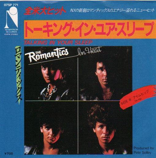 Release: Talking In Your Sleep-Vinyl-Japan-1983-07SP 771-1721131