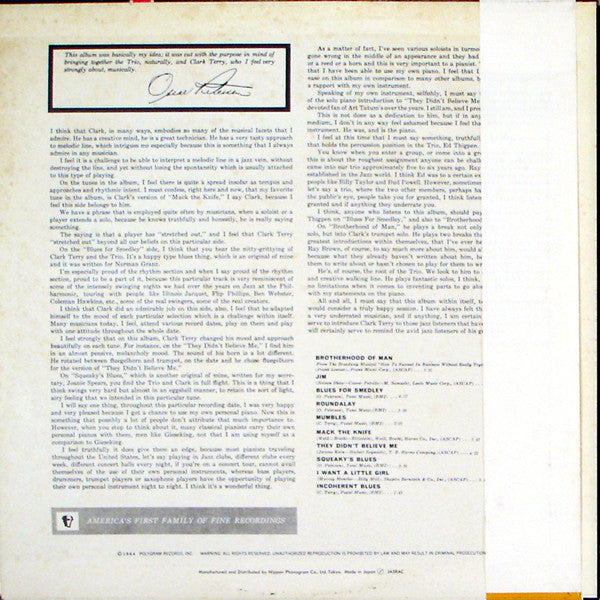 Oscar Peterson Trio + One
