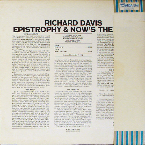 Release: Epistrophy & Now's The Time-Vinyl-Japan-1977-IXJ-80140-2521734