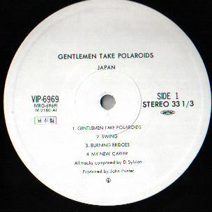 Release: Gentlemen Take Polaroids-Vinyl-Japan-1980-VIP-6969, VIRG-6969-1847551