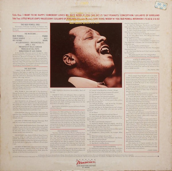 Release: Inner Fires: The Genius Of Bud Powell-Vinyl-US-1982-E1-60030-13336029