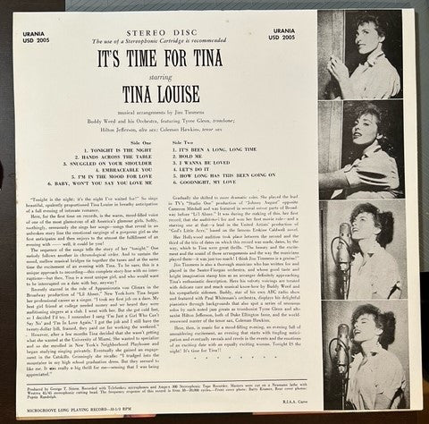 Release: It's Time For Tina-Vinyl-US-None-USD 2005-20896579