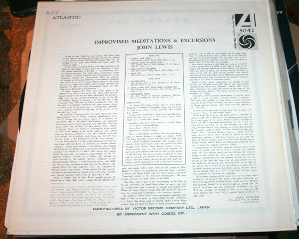 Release: Improvised Meditations & Excursions-Vinyl-Japan-1959-ATL-5042, 5042-11022869