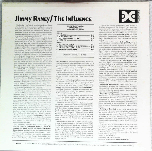 Release: The Influence-Vinyl-Japan-1981-YS-7093-DU-13998811