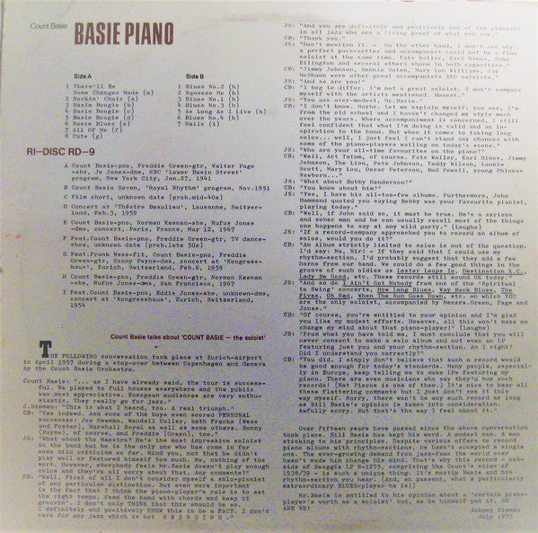 Release: The Soloist 1941/1959-Vinyl-Switzerland-1973-RD 9-13693630