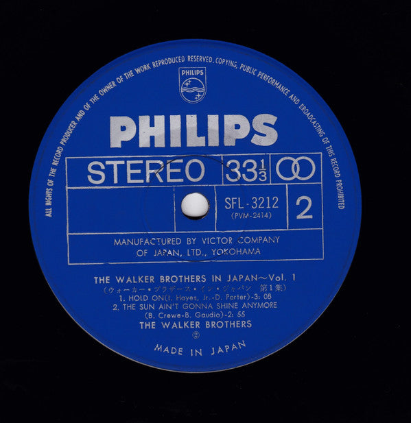 ウォーカー・ブラザース・イン・ジャパン第1集 = The Walker Brothers In Japan Vol. 1