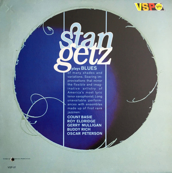 Release: Stan Getz Blues-Vinyl-US-1966-VSPS-31-15534010