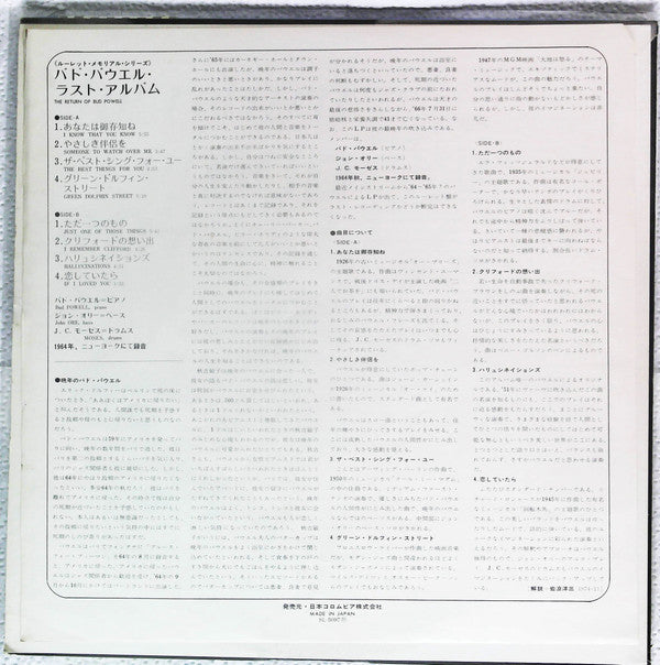 The Return Of Bud Powell