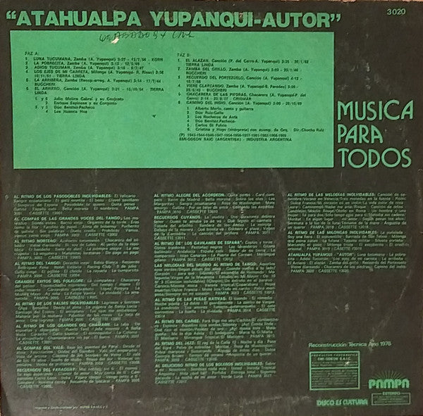 Atahualpa Yupanqui Autor