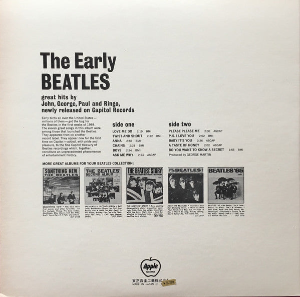 Release: The Early Beatles-Vinyl-Japan-1973-AP 80034-10982747
