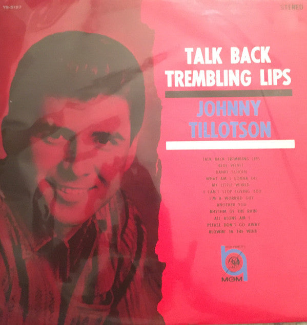 Master Release: Talk Back Trembling Lips by Johnny Tillotson
