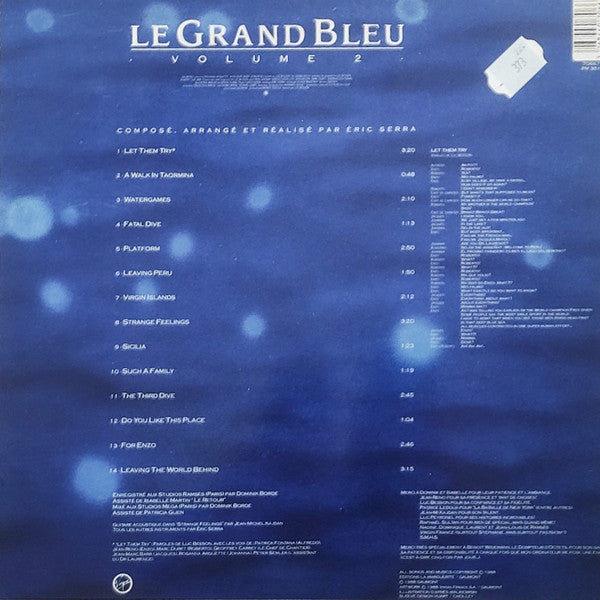 Master Release: Le Grand Bleu Volume 2 (Bande Originale Du Film De Luc Besson) by Eric Serra