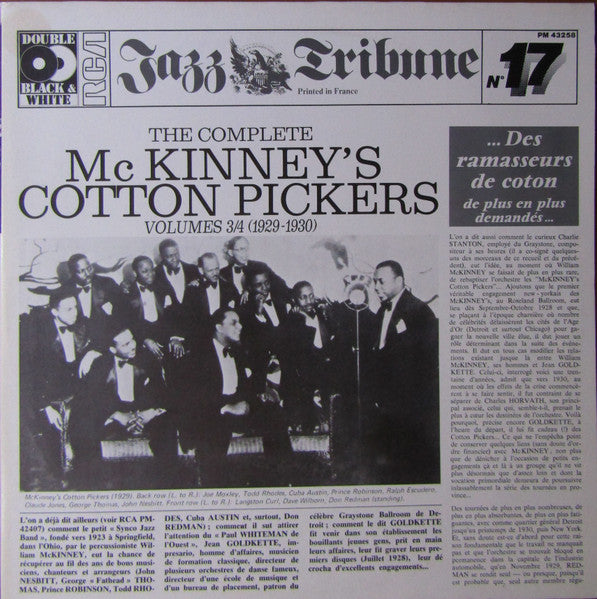 Master Release: The Complete McKinney's Cotton Pickers Volumes 3/4 (1929-1930) by McKinney's Cotton Pickers