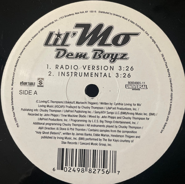 Master Release: Dem Boyz by Lil' Mo