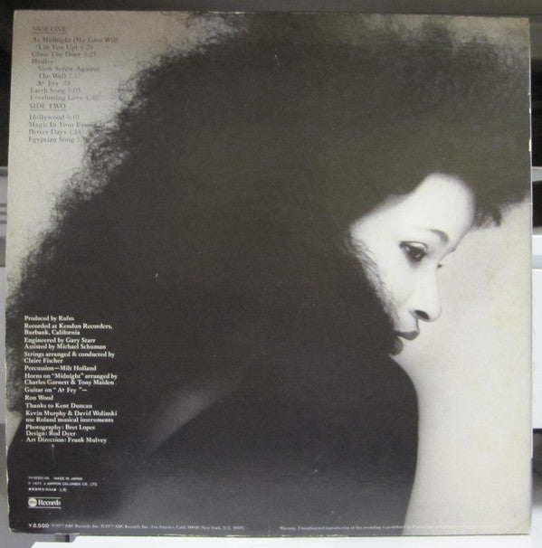 Release: Ask Rufus-Vinyl-Japan-1977-YX-8060-AB-22907726