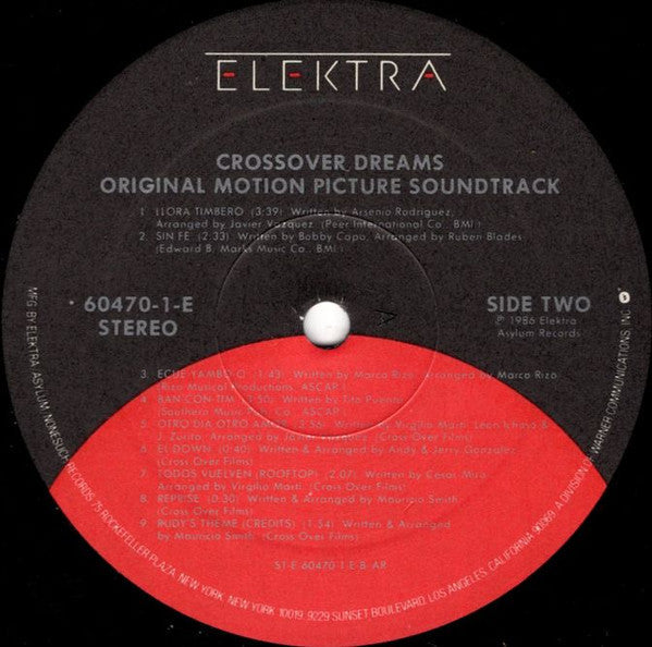 Release: Crossover Dreams (Original Motion Picture Soundtrack)-Vinyl-US-1986-9 60470-1-E, 60470-1-E-20638378
