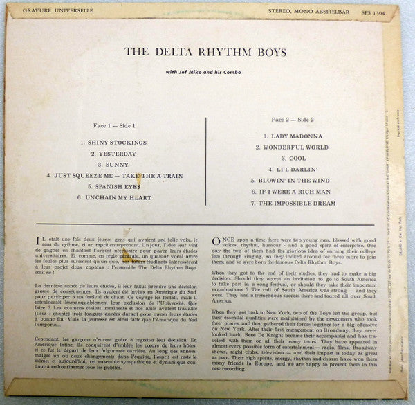 Release: More Songs By The Delta Rhythm Boys-Vinyl-France-None-SPS 1304-14769893