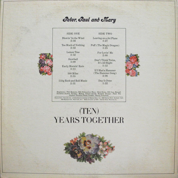 The Best Of Peter, Paul And Mary: (Ten) Years Together