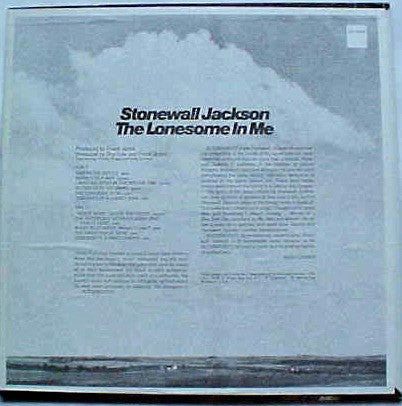 Master Release: The Lonesome In Me by Stonewall Jackson