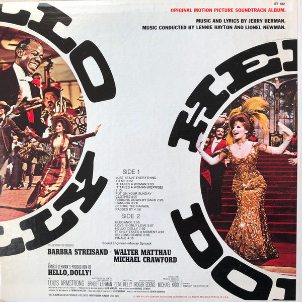 Master Release: Hello Dolly! (Original Motion Picture Soundtrack Album) by Barbra Streisand