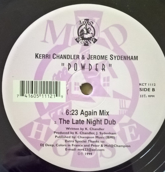 Master Release: Powder by Jerome Sydenham And Kerri Chandler