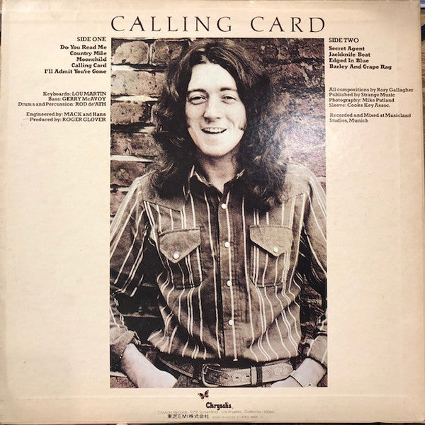 Release: Calling Card-Vinyl-Japan-1977-WWS-80900-13467418