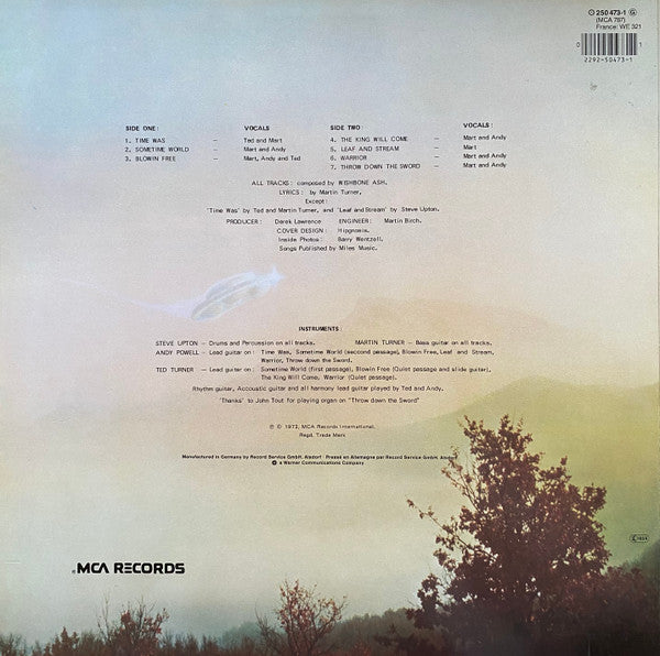 Release: Argus-Vinyl-Europe-None-250 473-1, MCA 787-25224790