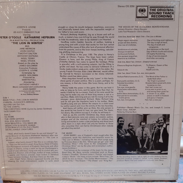The Lion In Winter (The Original Sound Track Recording)