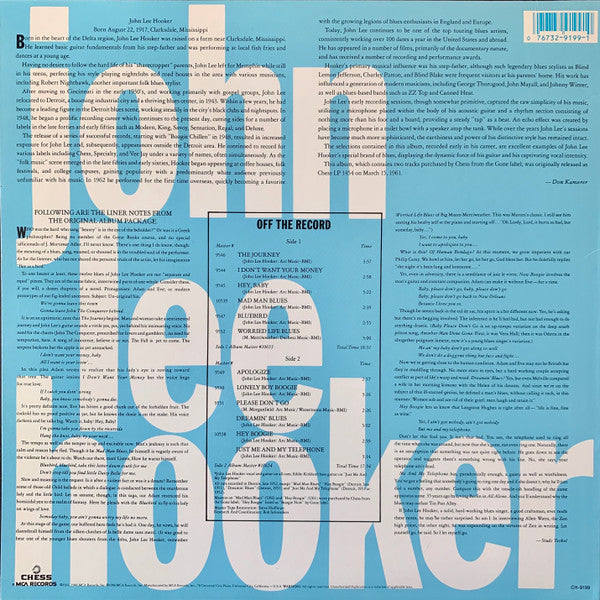Master Release: Plays & Sings The Blues by John Lee Hooker
