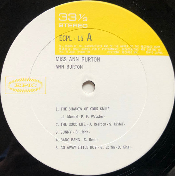 Miss Ann Burton