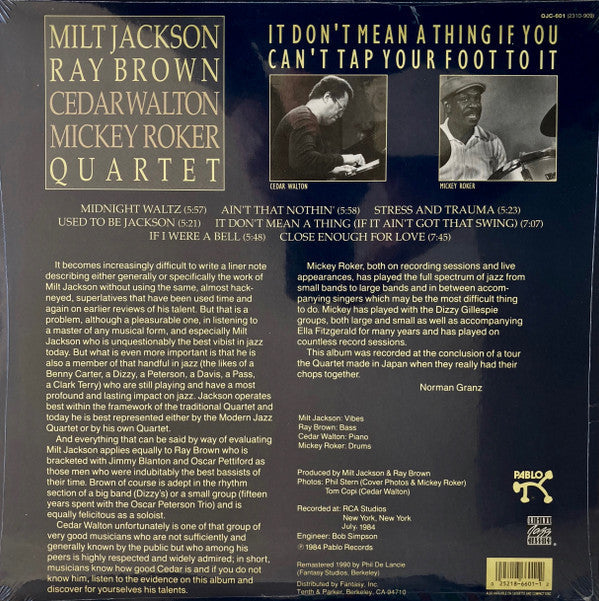 Release: It Don't Mean A Thing If You Can't Tap Your Foot To It-Vinyl-US-1990-2310-909, OJC 601-13404269